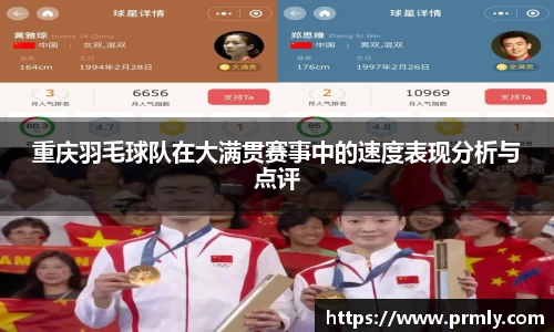 重庆羽毛球队在大满贯赛事中的速度表现分析与点评
